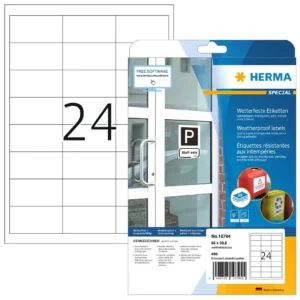 Herma etikett extra vädertålig 66x33,8 (480)