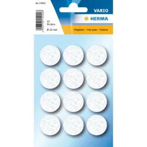 Herma Home filtfötter ø22 vit (12)