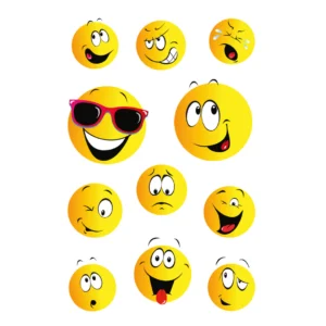 Herma stickers Decor glada ansikten (3)