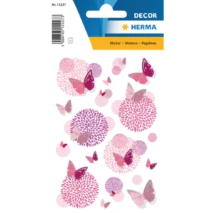 Herma stickers Decor fjärilsblomster (3)