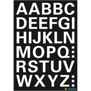 Herma label Vario letters A-Z 15 high white