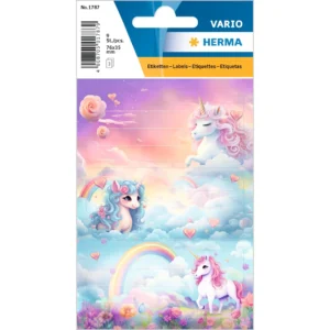 Herma stickers Vario skolbok unicorn (3)