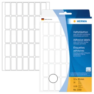 Herma etikett manuelll KP 12x30 vit (1120)