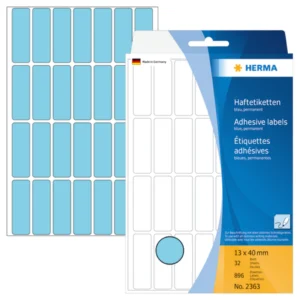 Herma etikett manuelll KP 13x40 blå (896)