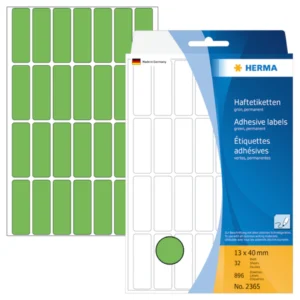 Herma etikett manuelll KP 13x40 grön (896)