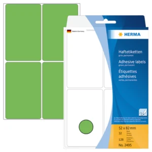Herma etikett manuelll KP 52x82 grön (128)