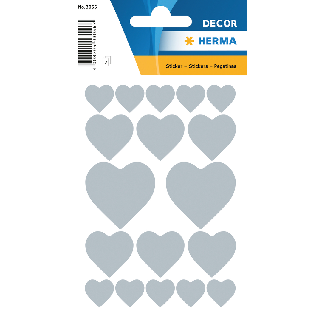 Herma stickers Decor hjärtan silver (2) - Bild 2
