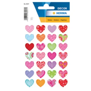 Herma stickers Decor hjärtan färgglada (3)