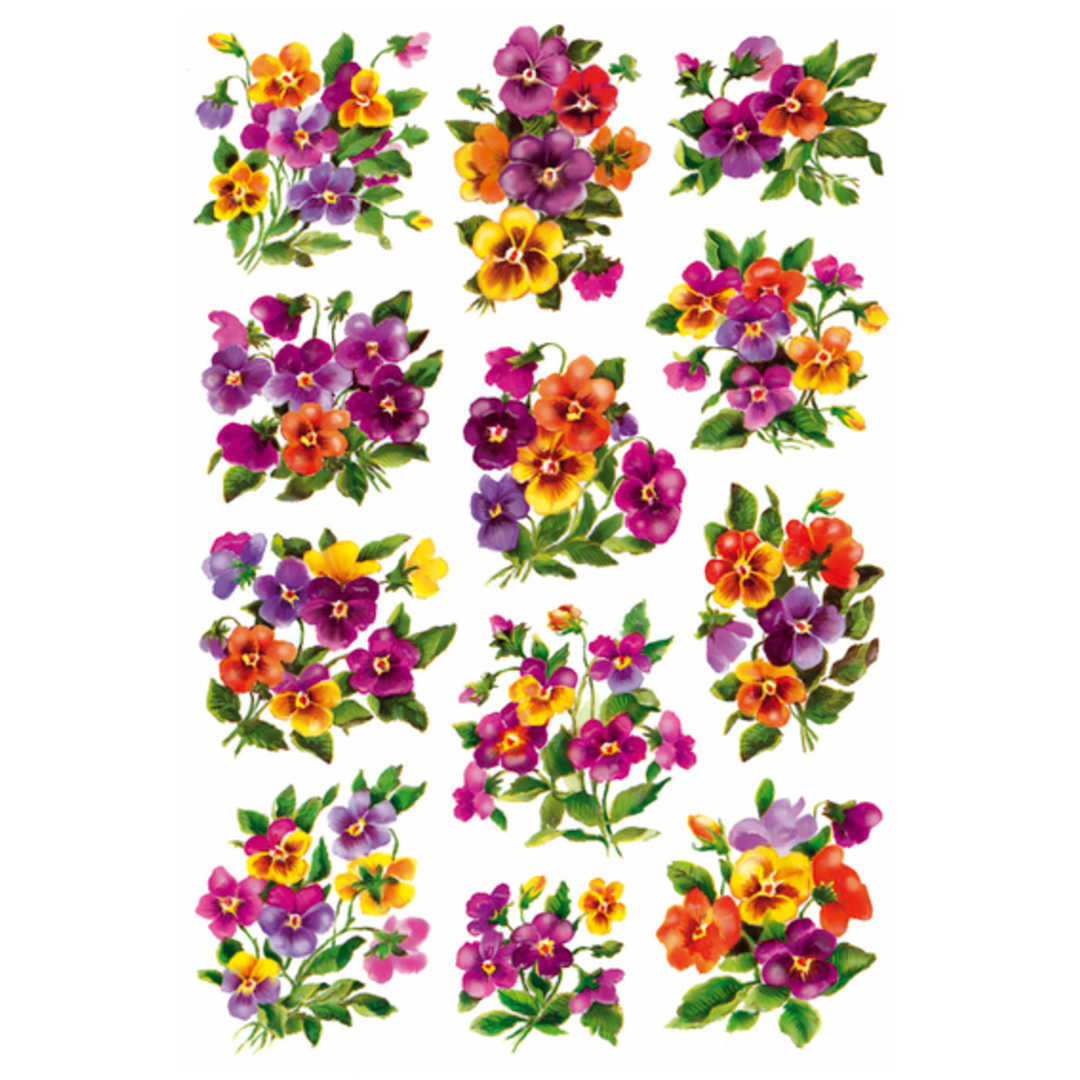 Herma stickers Decor blommor glitter (2)