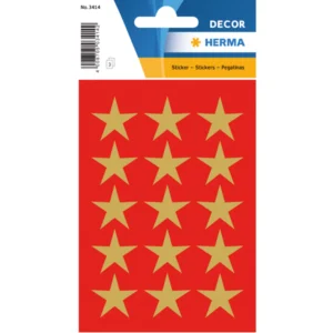 Herma stickers Decor stjärna guld (3)