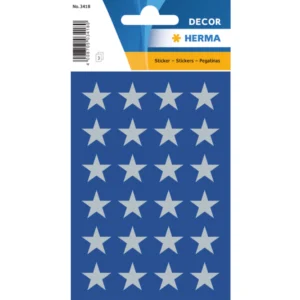 Herma stickers Decor stjärna silver (3)