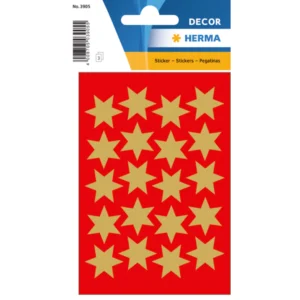Herma stickers Decor stjärna ø21 guld (3)