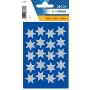 Herma stickers Decor stjärna ø21 silver (3)
