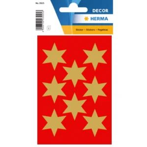 Herma stickers Decor stjärna ø33 guld (3)