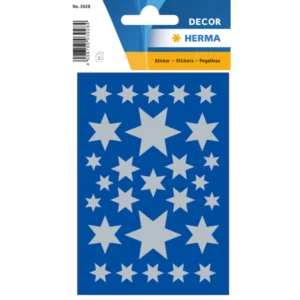 Herma stickers Decor stjärna silver (3)