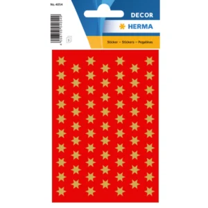 Herma stickers Decor stjärnor ø8 guld (3)