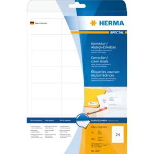 Herma etikett täckande 64,6x33,8 (600)