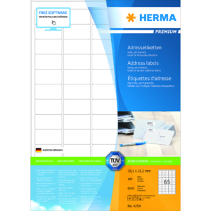 Herma etikett Premium 38,1x21,2 (6500)