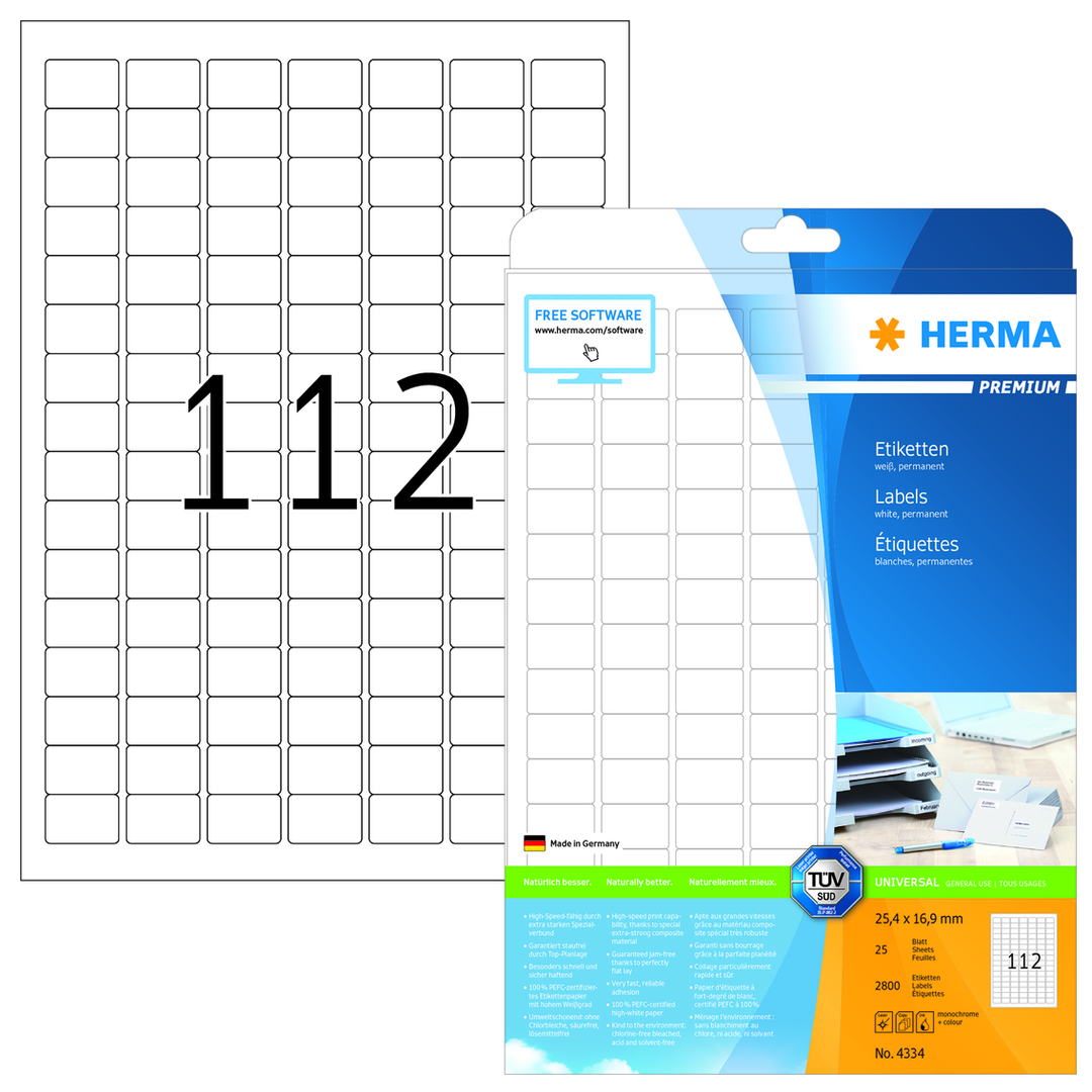 Herma etikett Premium 25,4x16,9 (2800) - Bild 2