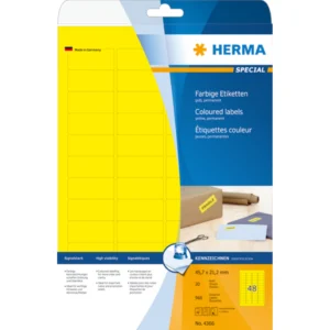 Herma etikett Special 45,7x21,2 gul (960)