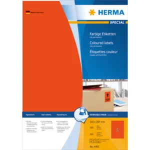 Herma etikett Special 210x297 röd (100)