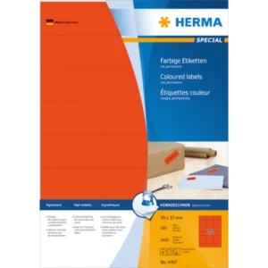Herma etikett Special 70x37 röd (2400)