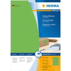 Herma etikett Special 70x37 grön (2400)
