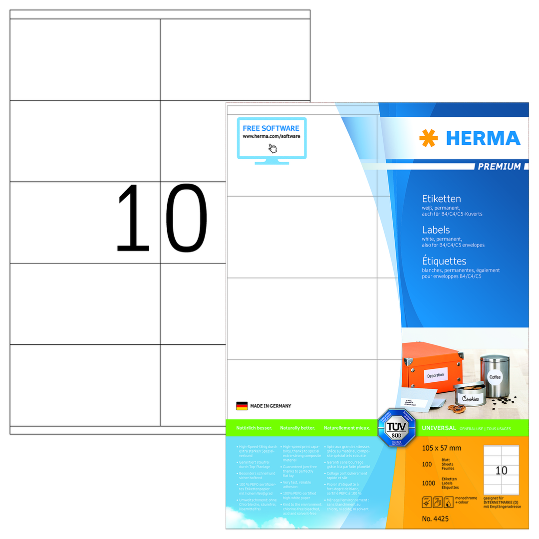 Herma etikett Premium 105x57 (1000) - Bild 2