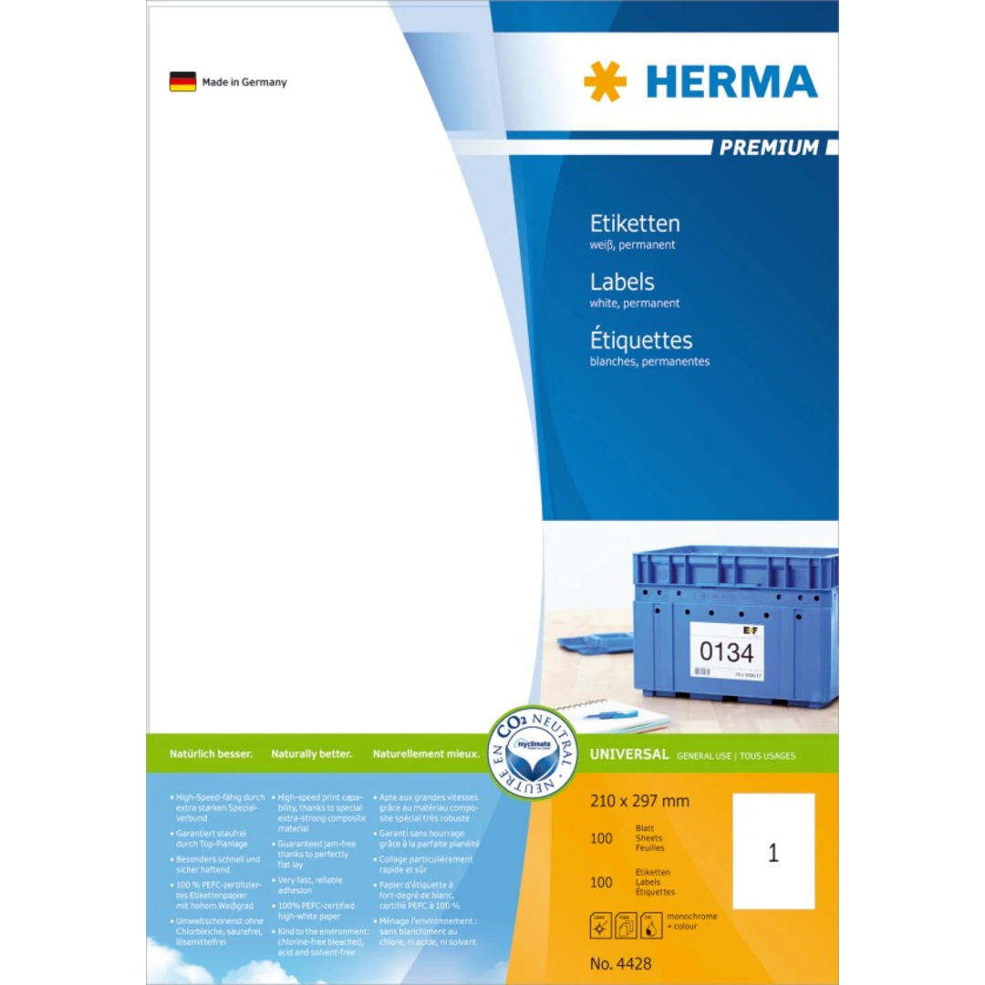 Herma etikett Premium 210x297 (100)