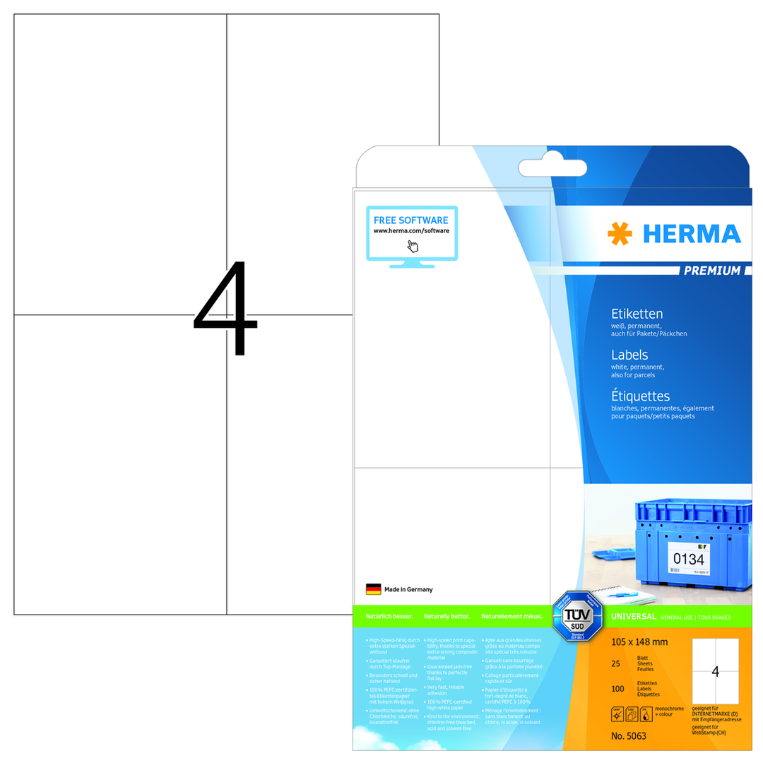 Herma etikett Premium 105x148,5 (100) - Bild 2