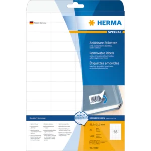 Herma etikett avtagbar 52,5x21,2 (1400)