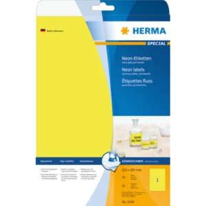 Herma etikett Special 210x297 neon gul (20)
