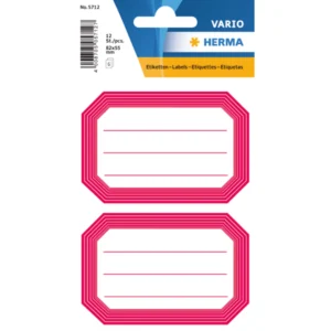Herma stickers Vario skolbok röd ram (6)