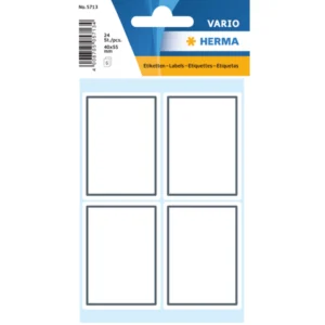 Herma stickers Vario skolbok grå ram (6)