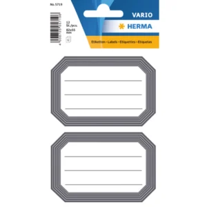 Herma stickers Vario skoleboks grå ram (6)