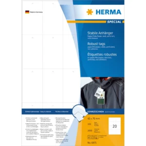 Herma etikett slitstark textil 42x70 (2000)