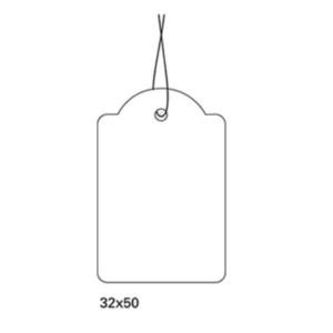 Herma hängetikett m/snöre 32x50 (1000)