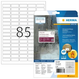 Herma etikett film extra tålig 37x13 matt (2125)