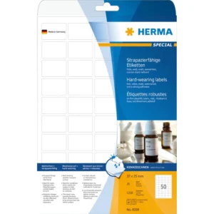 Herma etikett film extra tålig 37x25 matt (1250)