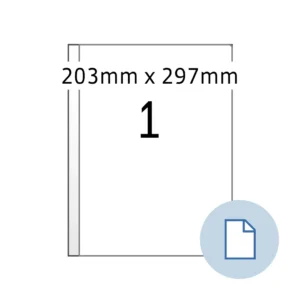 Herma label A4 white 203x297mm (500)