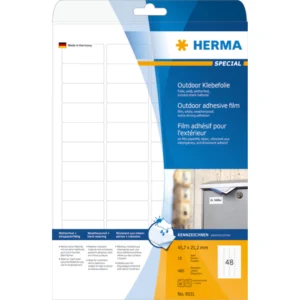 Herma etikett film extra tålig 45,7x21,2 (480)