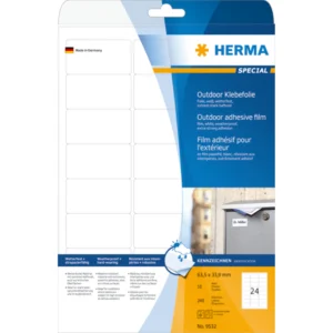 Herma etikett film extra tålig 63,5x33,9 (240)