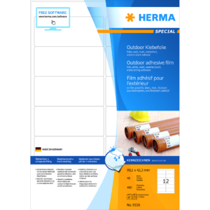 Herma etikett film extra tålig 99,1x42,3 (480)