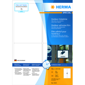 Herma etikett film extra tålig 99,1x139 (160)
