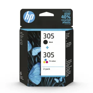 No305 tri color & black ink cartridge combo 2-pack