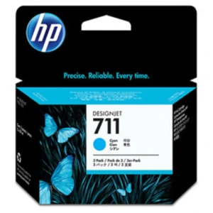 HP 711 cyan ink cartridge, 29 ml (3pack)