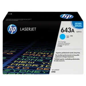 Color LaserJet 643A cyan toner