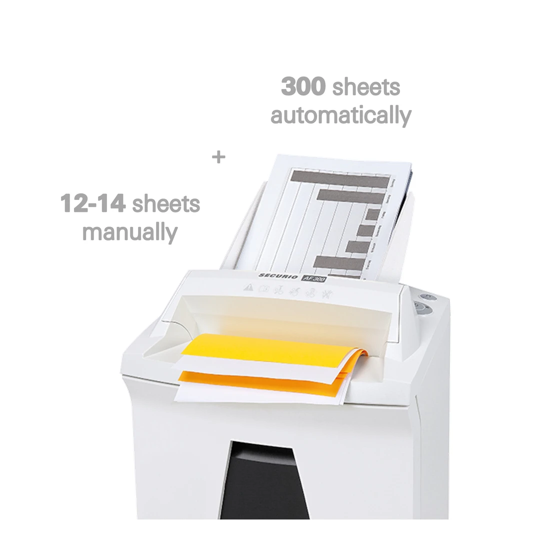 HSM SECURIO AF300 document shredder with automatic paper fee - Bild 2