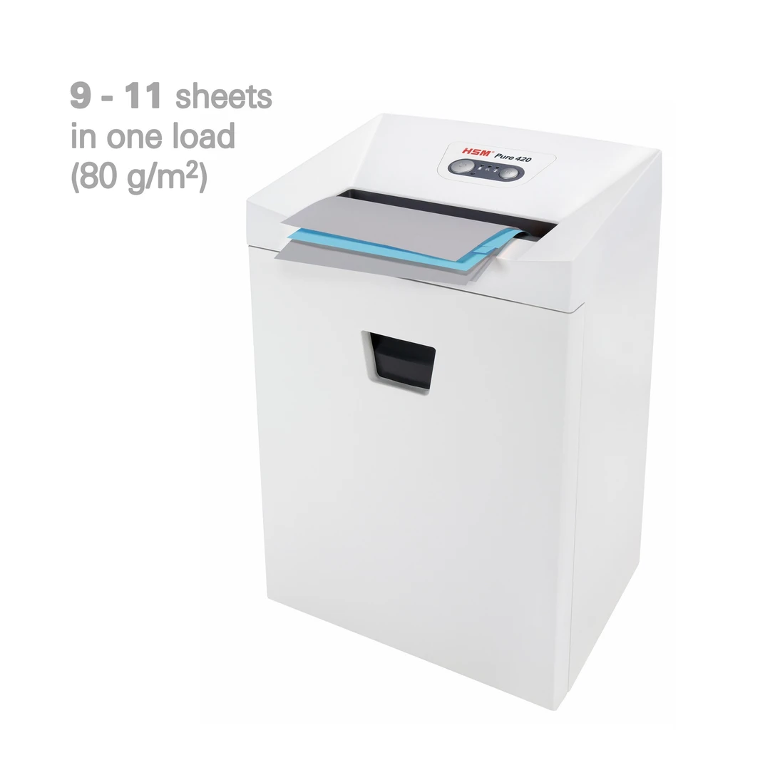 Pure shredder 420 1,9x15 cross cut P-5 white - Bild 3