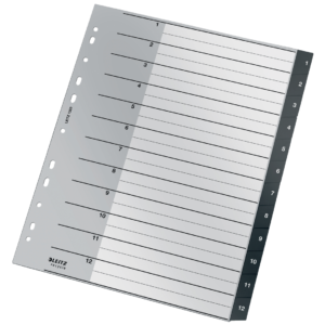 Register Leitz Recycle 1-12 A4 PP